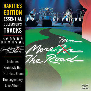 Albumcover mit Bandnamen, einer Straßenillustration und Text: Essential Tracks, Live-Album.