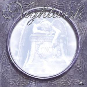 Albumcover. Kreis mit Engel. Text: Nightwish, Once.