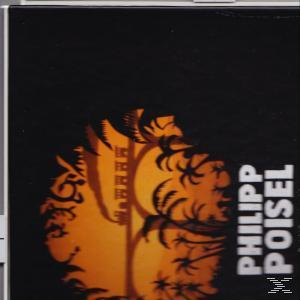 CD-Cover. Palmen und ein Sonnenuntergang sind vor dunklem Hintergrund silhouettiert. Der Text 'Philipp Poisel' ist rechts.