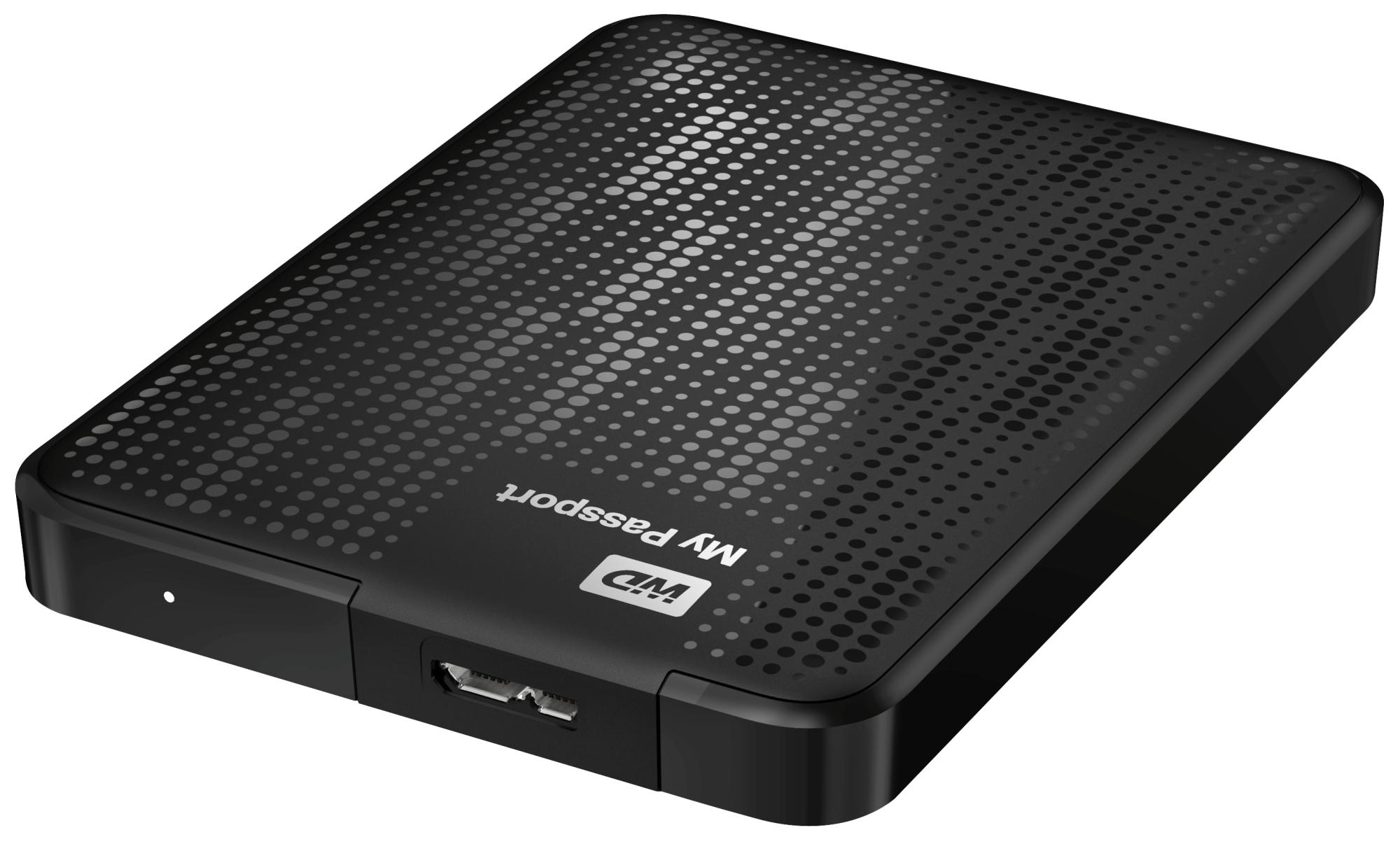 Disco duro de 1Tb - WD My Passport, negro, externo, 2.5" y USB 3.0