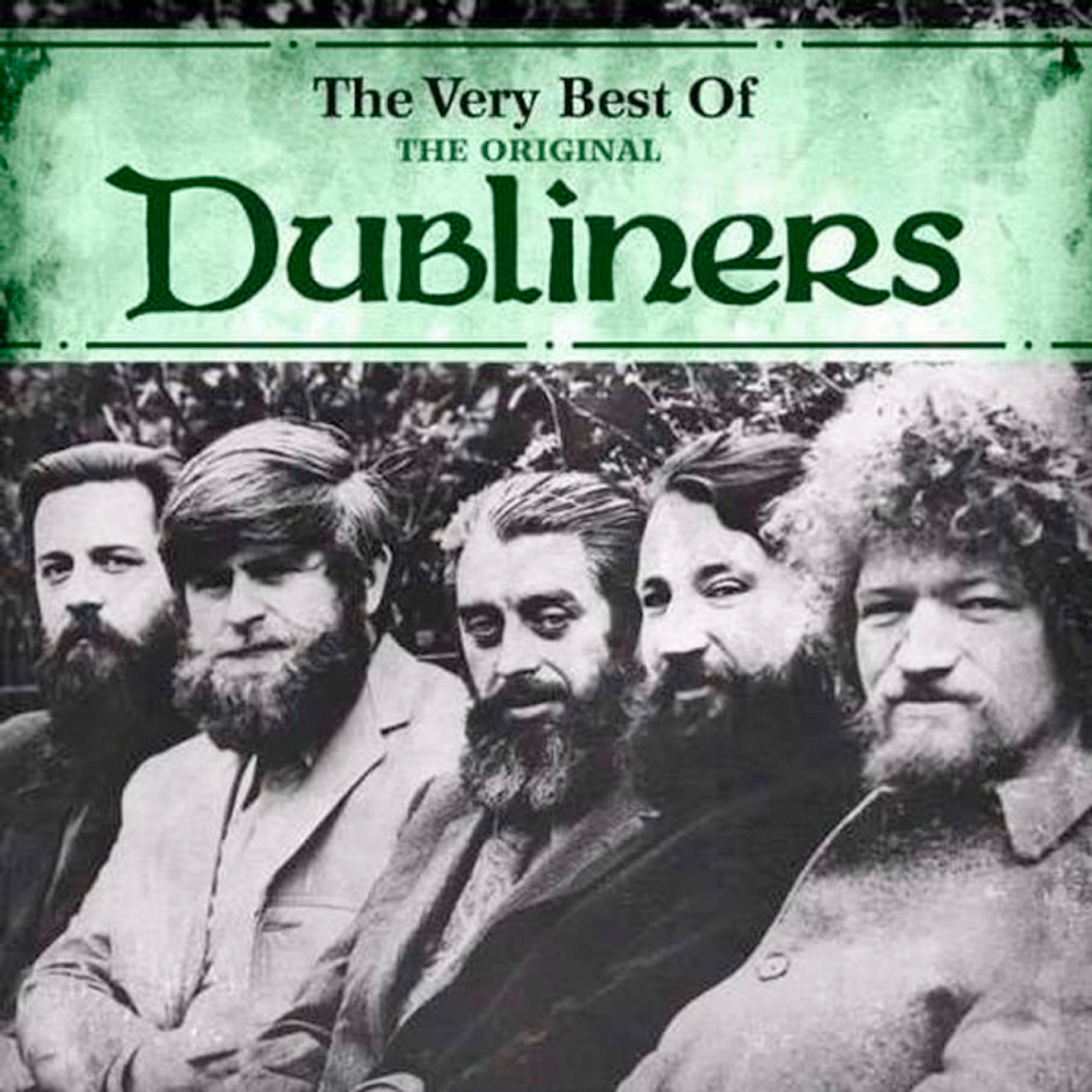 Albumcover mit fünf bärtigen Männern, The Dubliners.