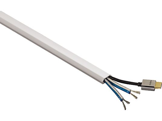 HAMA 20571 PVC DUCT ANG 100/2.1/1.0CM WHITE 3PCS - Canal pour câble ()