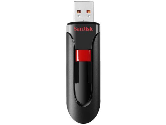 SANDISK Cruzer Glide - Chiavetta USB  (64 GB, Nero/Rosso)