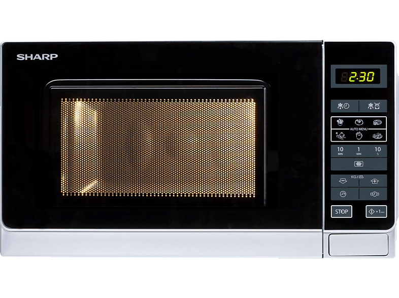 SHARP R-242INW, Mikrowelle (800 Watt)