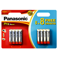 PANASONIC LR03PPG/8BW AAA Micro Batterie Alkaline 16 Stück