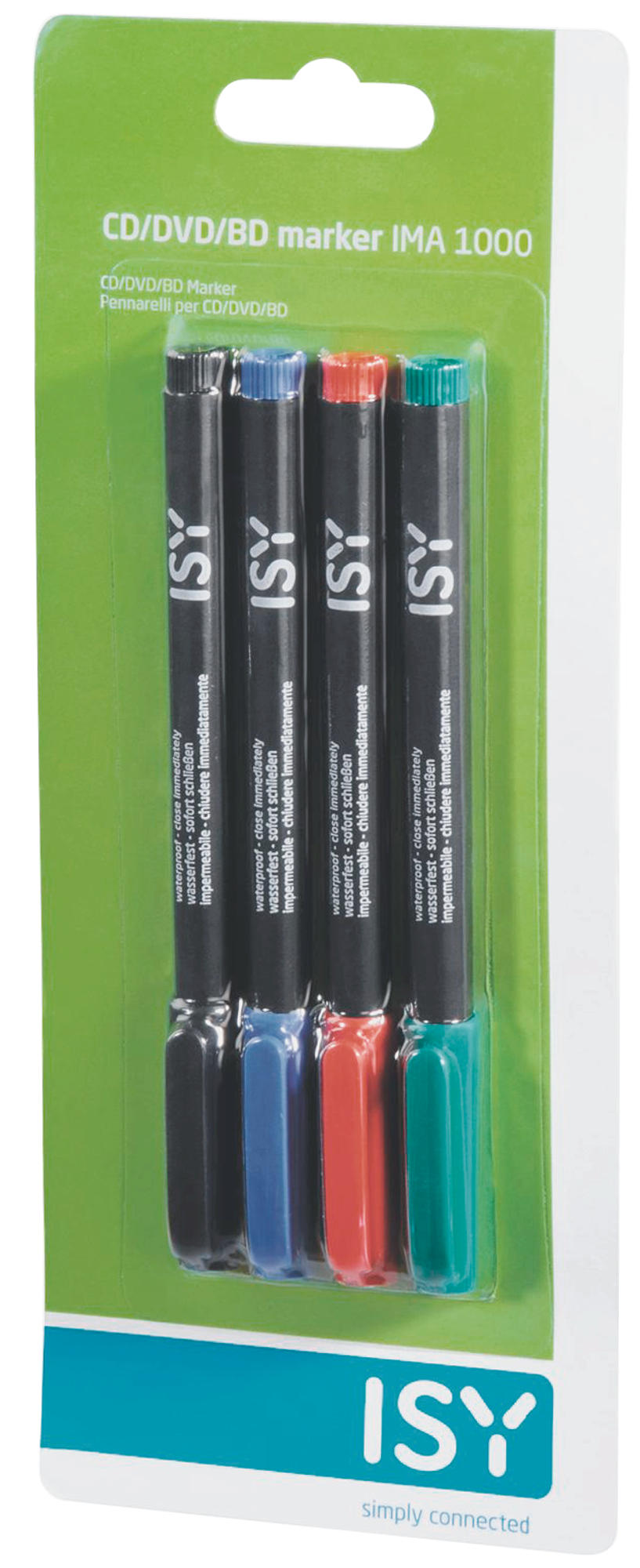 ISY IMA 1000 Marker Schwarz/Rot/Blau/Grün