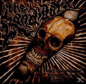 Koponya sugárzó vonalakkal, szöveg: 'Facing the imminent prospect of death'.