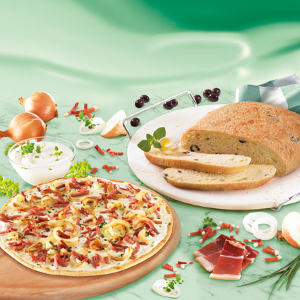 DR. OETKER 2468 Pizzastein mit Wiegemesser