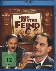 DVD-Cover von zwei Männern und einem gerahmten Bild. Text: 'Mein Bester Feind'. Blaues Gehäuse.