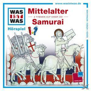 CD-Cover für ein Hörspiel für Kinder. Enthält Cartoon-Illustrationen von Rittern zu Pferd, einer Burg und Text.