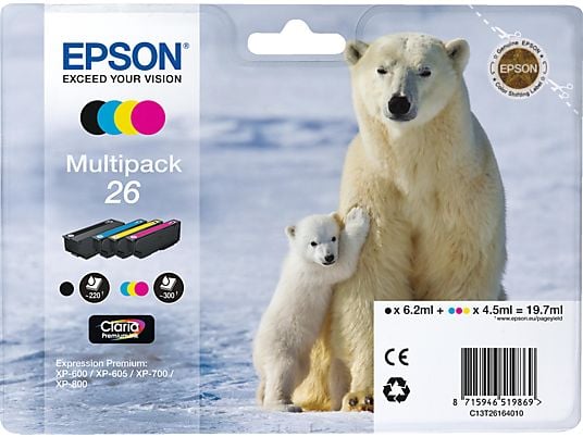 EPSON EPSON T26 MULTIPACK - Tintenpatrone (Mehrfarbig)