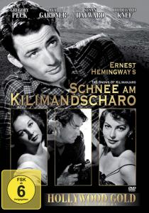 DVD-Cover mit Gregory Peck und Ava Gardner. Titel: Schnee am Kilimandscharo.
