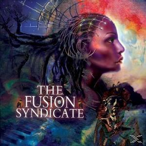 Albumcover. Ein Frauenprofil mit Drähten auf dem Kopf. Die Worte "The Fusion Syndicate" stehen auf dem Cover.