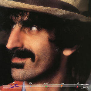 Albumcover von Frank Zappa. Porträt eines Mannes mit Schnurrbart und Hut.