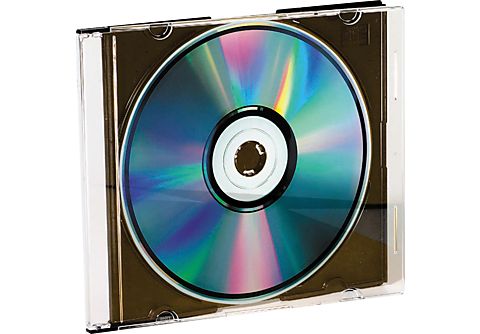 VIVANCO 31701 CD/DVD Slim Case, 50er Pack, schwarz