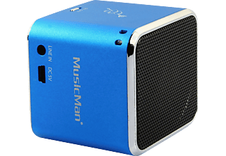 TECHNAXX MusicMan Mini BT-X2 Bluetooth Lautsprecher, Blau