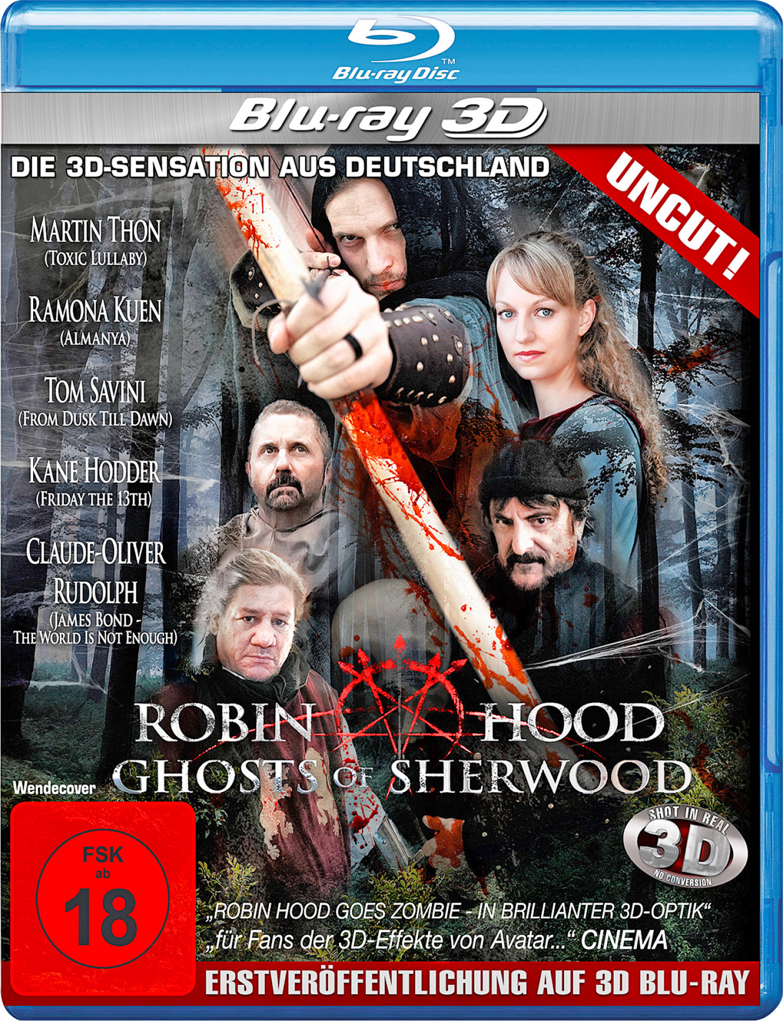 Hood: Brillen) Robin Blu-ray + (3D of 2 Sherwood Ghosts