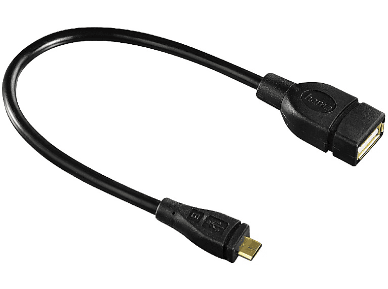 móvil lavar Impresionante Adaptador OTG USB a MicroUSB | Hama 078426, cable de 10 cm