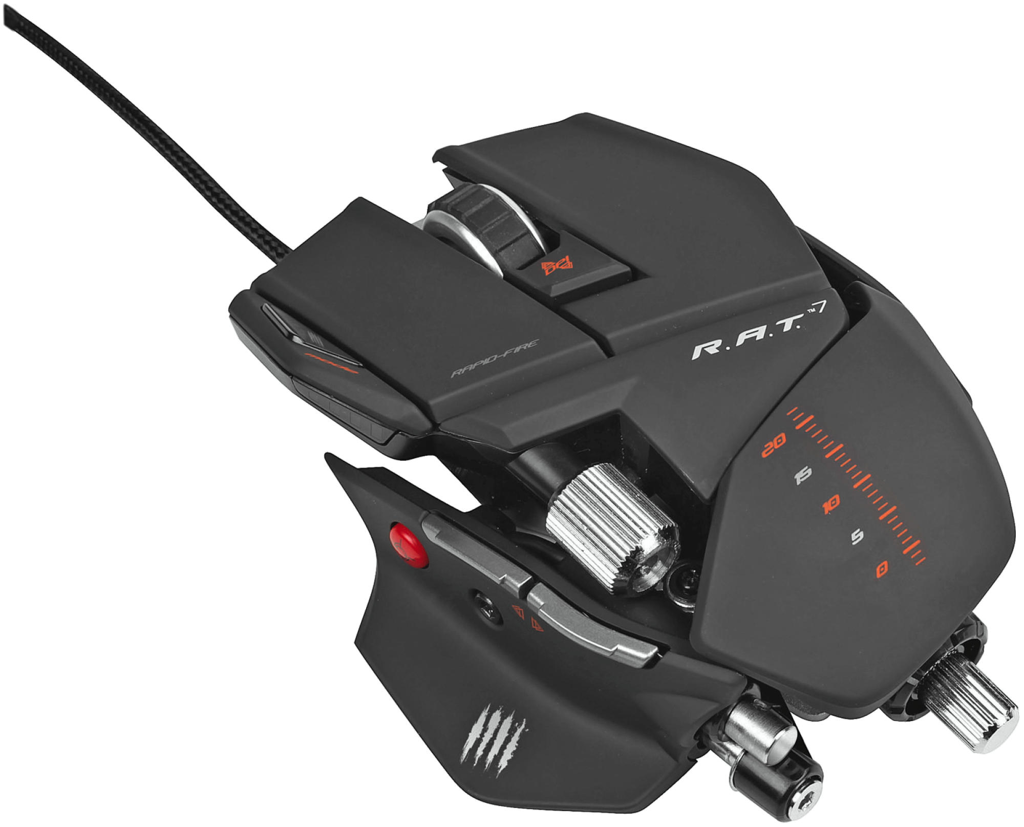 MAD CATZ R.A.T.7 Gaming Maus, Schwarz