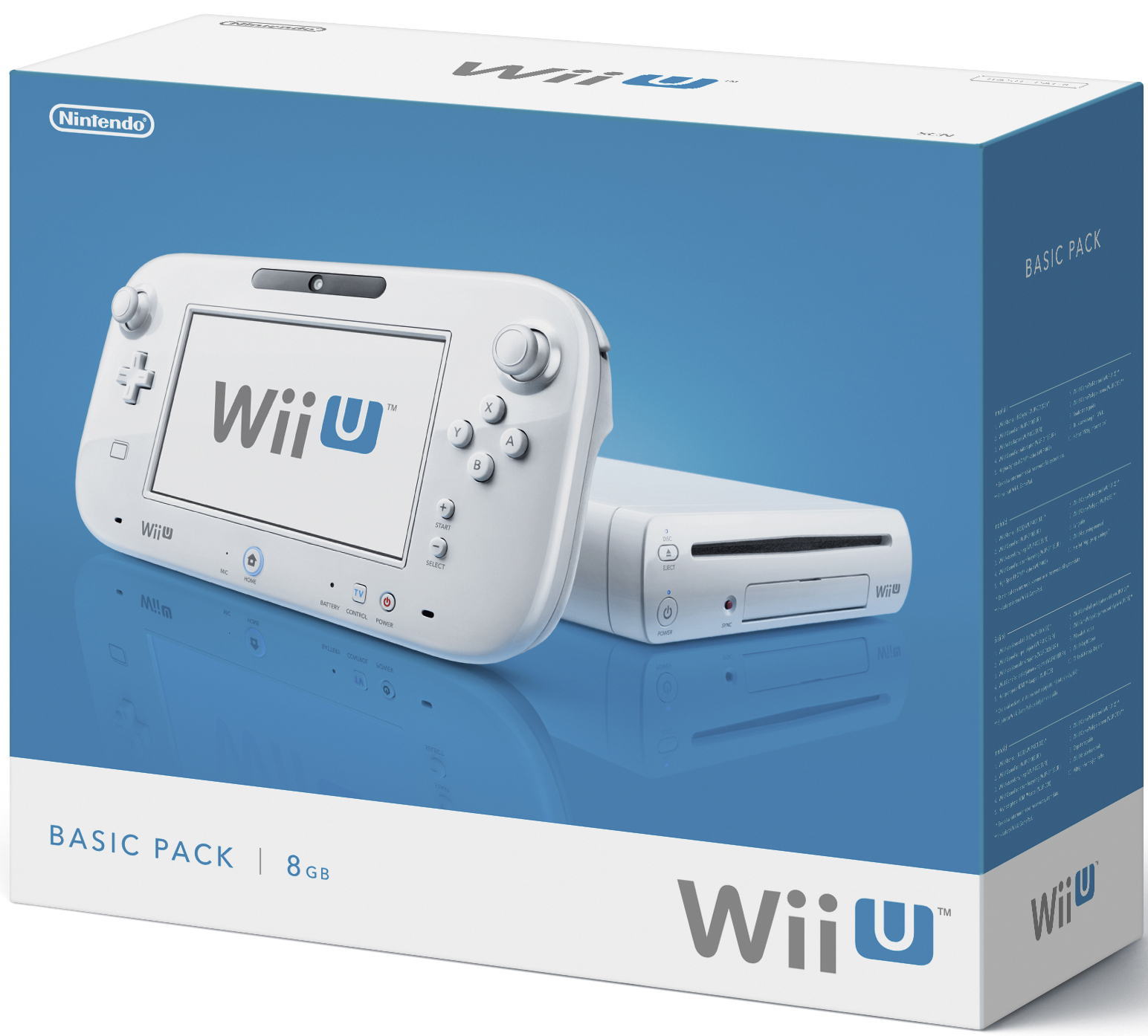 NINTENDO Nintendo Wii U - Konsole, Basic Pack, 8 GB, Weiß