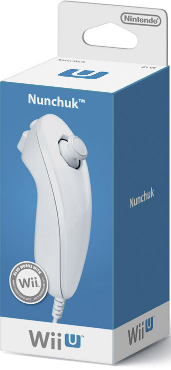 NINTENDO Wii U Nunchuk, Controller-Erweiterung, Weiß