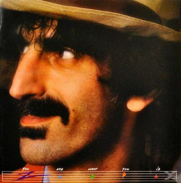Albumcover von Frank Zappa. Ein Mann im Profil mit Schnurrbart und Hut. Roter und schwarzer Hintergrund.