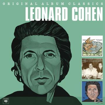 Albumcover von Leonard Cohen. Es zeigt ein stilisiertes Porträt von ihm mit anderen kleineren Bildern.