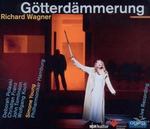 Albumcover: Eine Frau in weißem Mantel hebt ein Schwert in rot beleuchteter Umgebung.