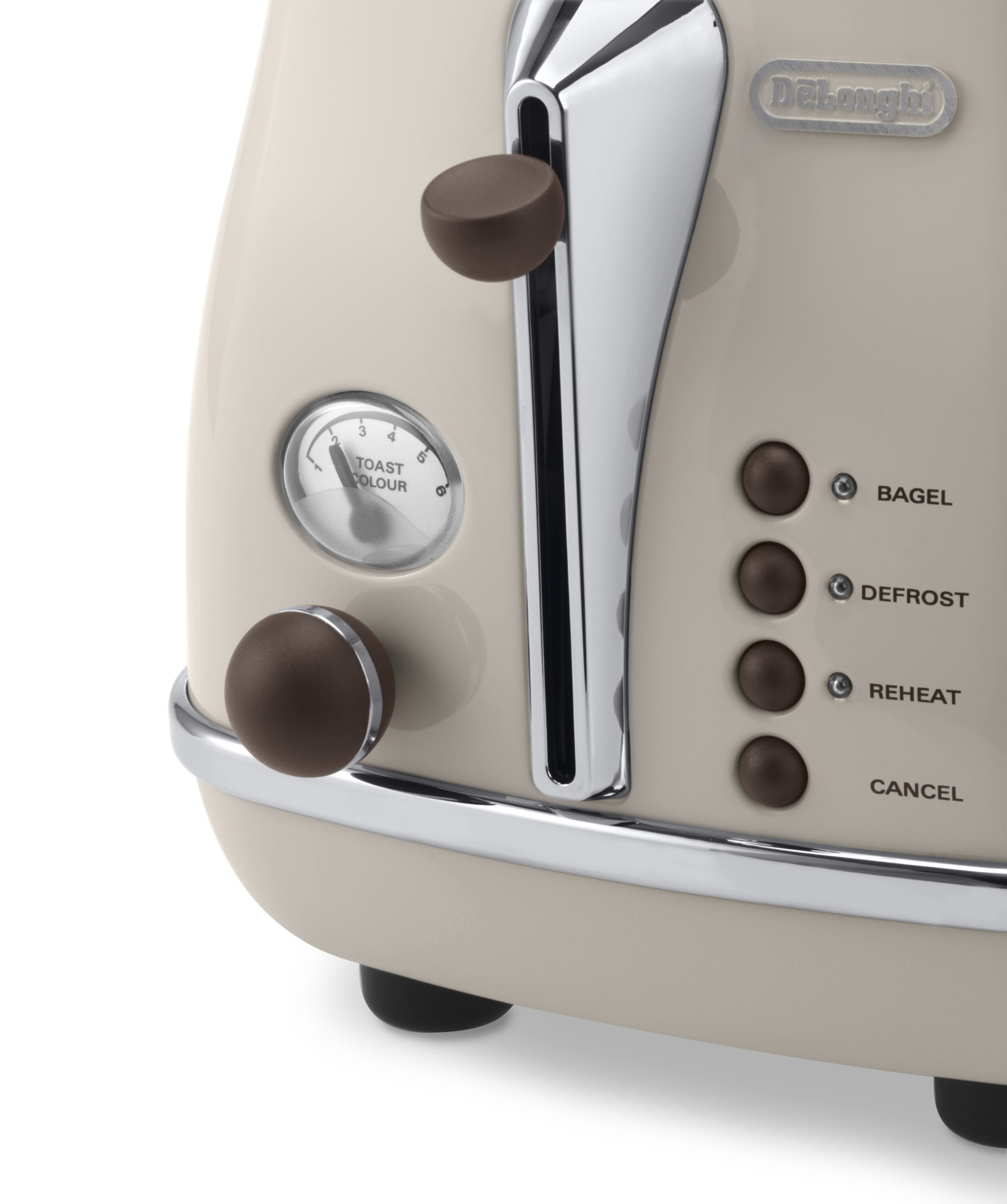 DELONGHI CTOV 2103 Toaster Creme (900 Watt, Schlitze: 2)