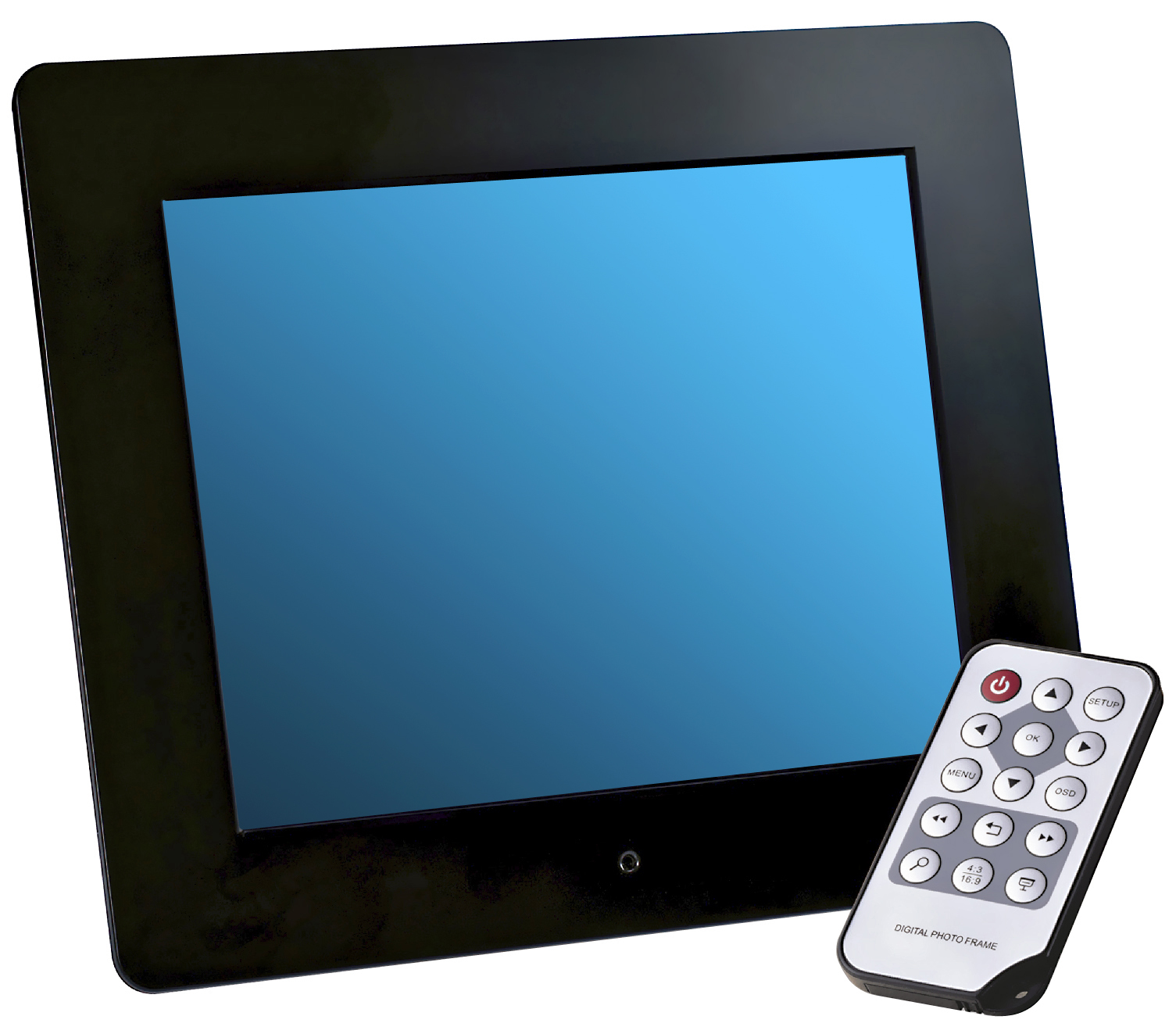 INTENSO 3914800 8" Photobase Digitaler Bilderrahmen, 20 cm, 800 x 600 Pixel, Schwarz