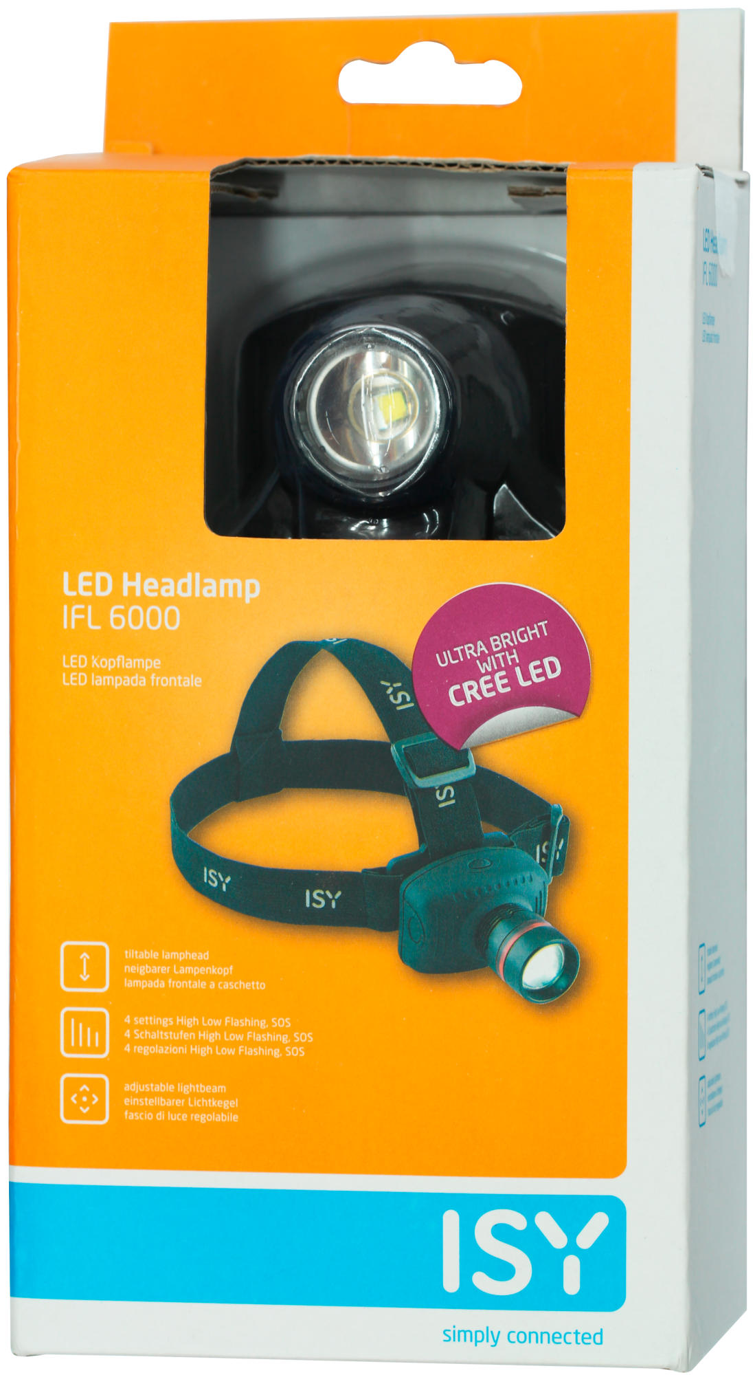 ISY IFL 6000 LED-Kopflampe LED-Kopflampe