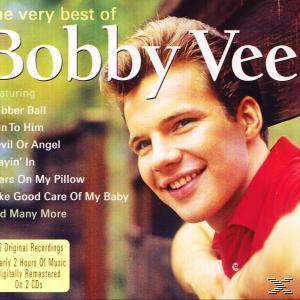 Album borító. Mosolygó férfi piros ingben. Szöveg: Bobby Vee, The Very Best Of.