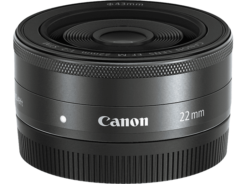 CANON EF M 22 Mm F 2 EF M STM Objektiv F r Canon M Mount Graphit