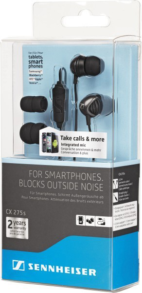 SENNHEISER CX 275 S, In-ear Kopfhörer Schwarz