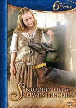 DVD-Cover. Ein Mädchen und ein Hirsch. Text sagt "Brüderchen & Schwesterchen".