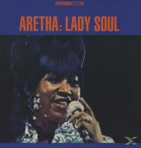 Albumcover. Aretha Franklin singt in ein Mikrofon, Text oben.