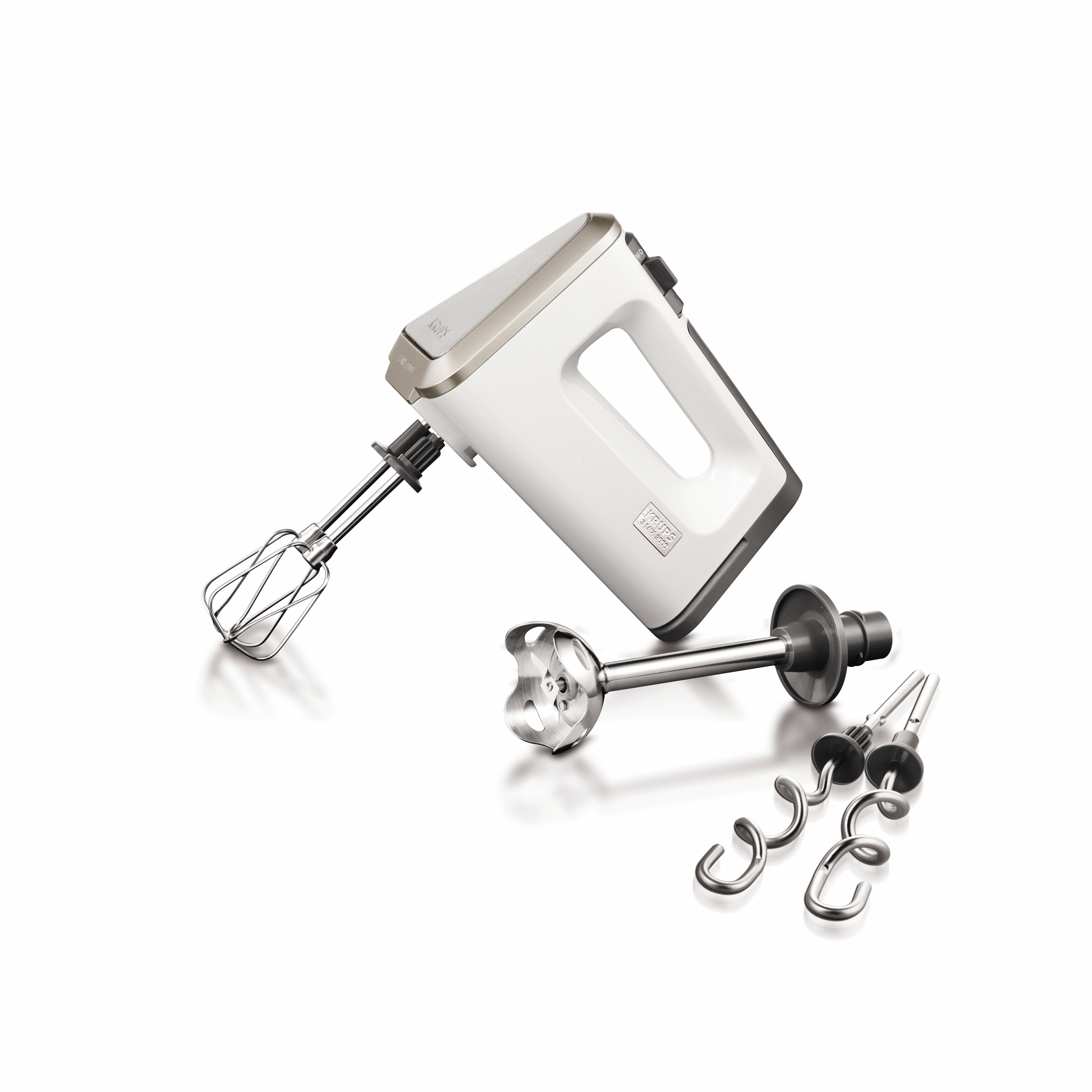 KRUPS GN 9031 3 MIX 9000 DELUXE WHITE COLLECTION Handmixer (Weiß, 400 Watt)