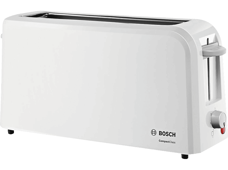 Tostadora - Bosch TAT3A001 Ranura para 1 rebanada extragrande, 6 niveles de tostado,
