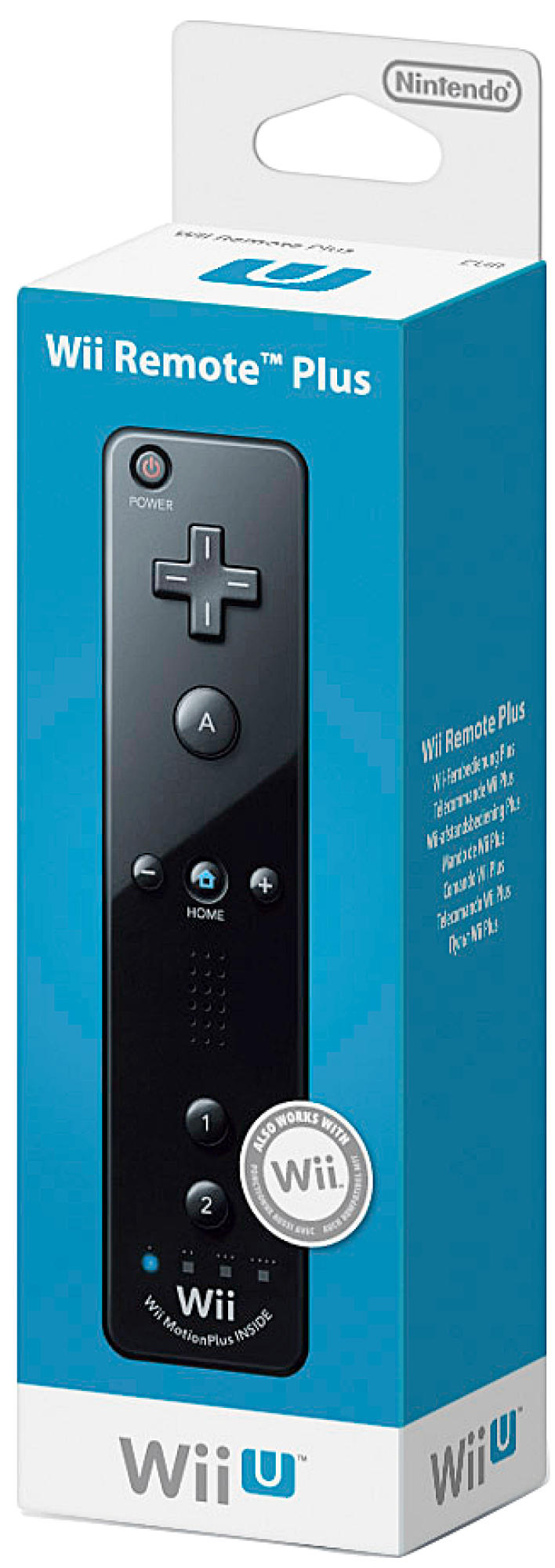 NINTENDO Wii U Remote Plus, Controller, Schwarz