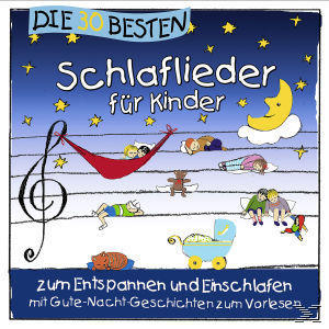Albumcover mit schlafenden Kindern in einer Hängematte und am Boden unter Sternen.