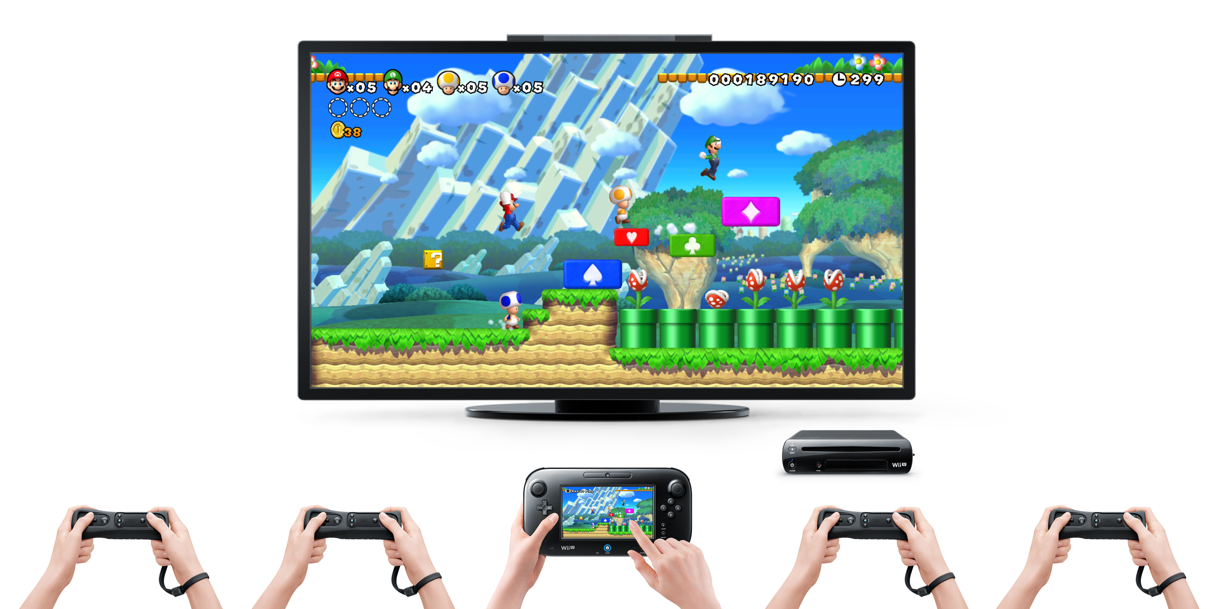 NINTENDO Nintendo Wii U - Konsole, Basic Pack, 8 GB, Weiß