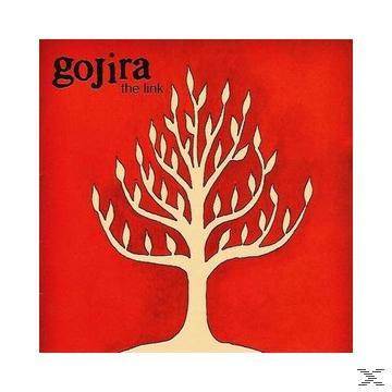 Albumcover, roter Hintergrund, weiße Baumgrafik, Gojira, The Link.