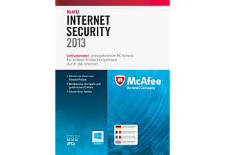 McAfee Internet Security 2013 - 3 Lizenzen - [PC]