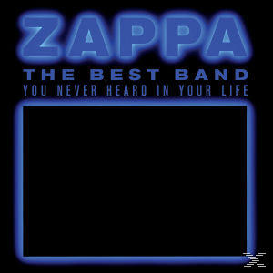 Zappa-Albumcover. Schwarzer Hintergrund mit blauem ZAPPA-Text und blauem Rahmen.