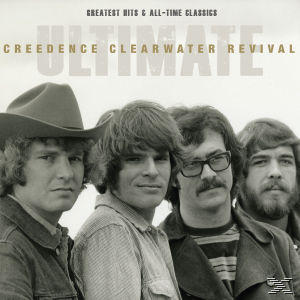 Albumcover von Creedence Clearwater Revival, vier Männer in einer Reihe, mit Bandnamen und Albumtitel.