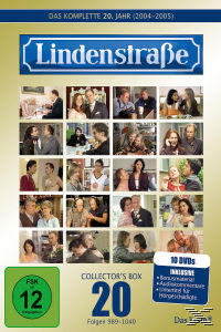 DVD-Cover der Serie 'Lindenstraße' mit mehreren Bildern von Personen.