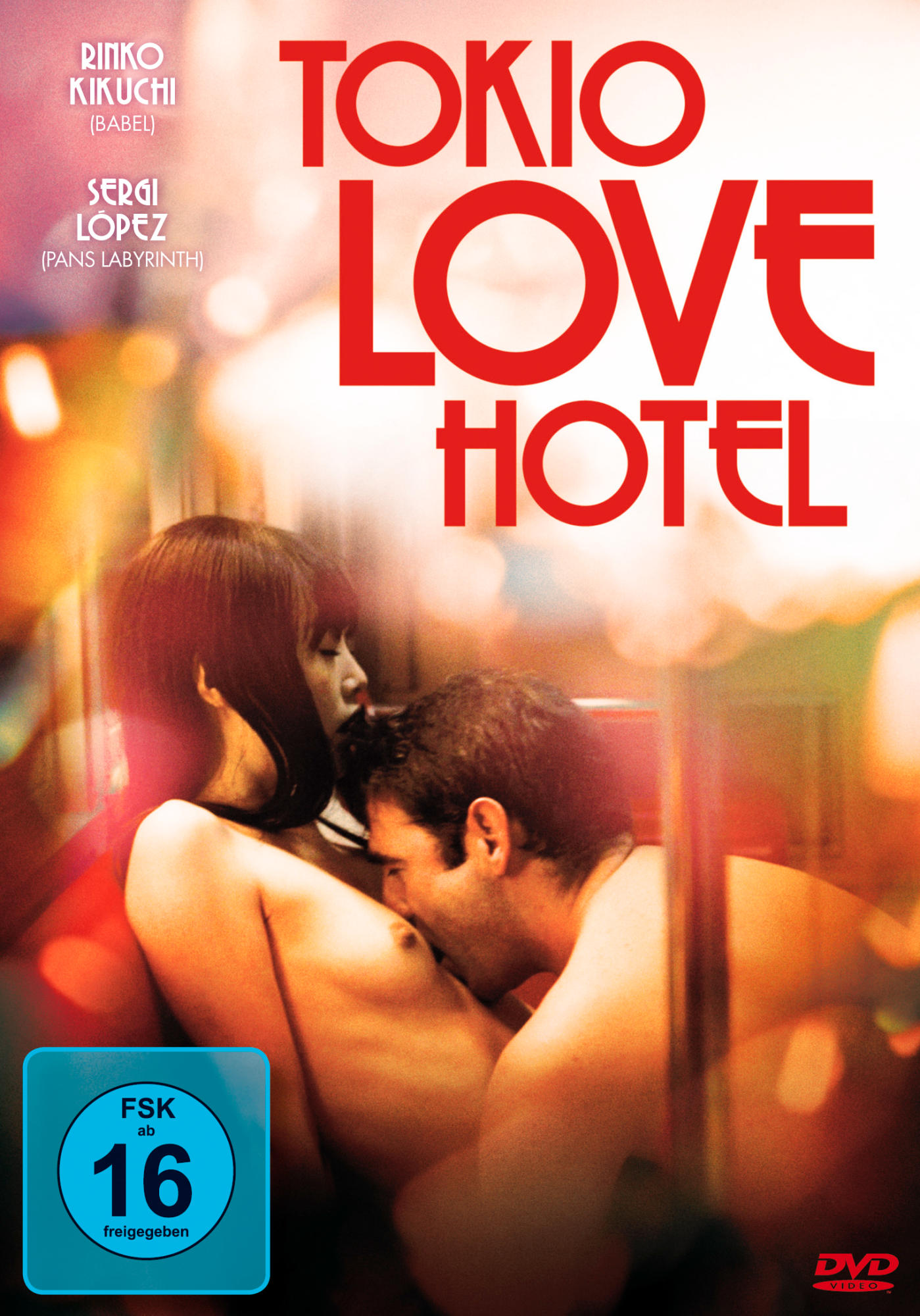 DVD-Cover von Tokyo Love Hotel, mit Rinko Kikuchi und einem Mann.