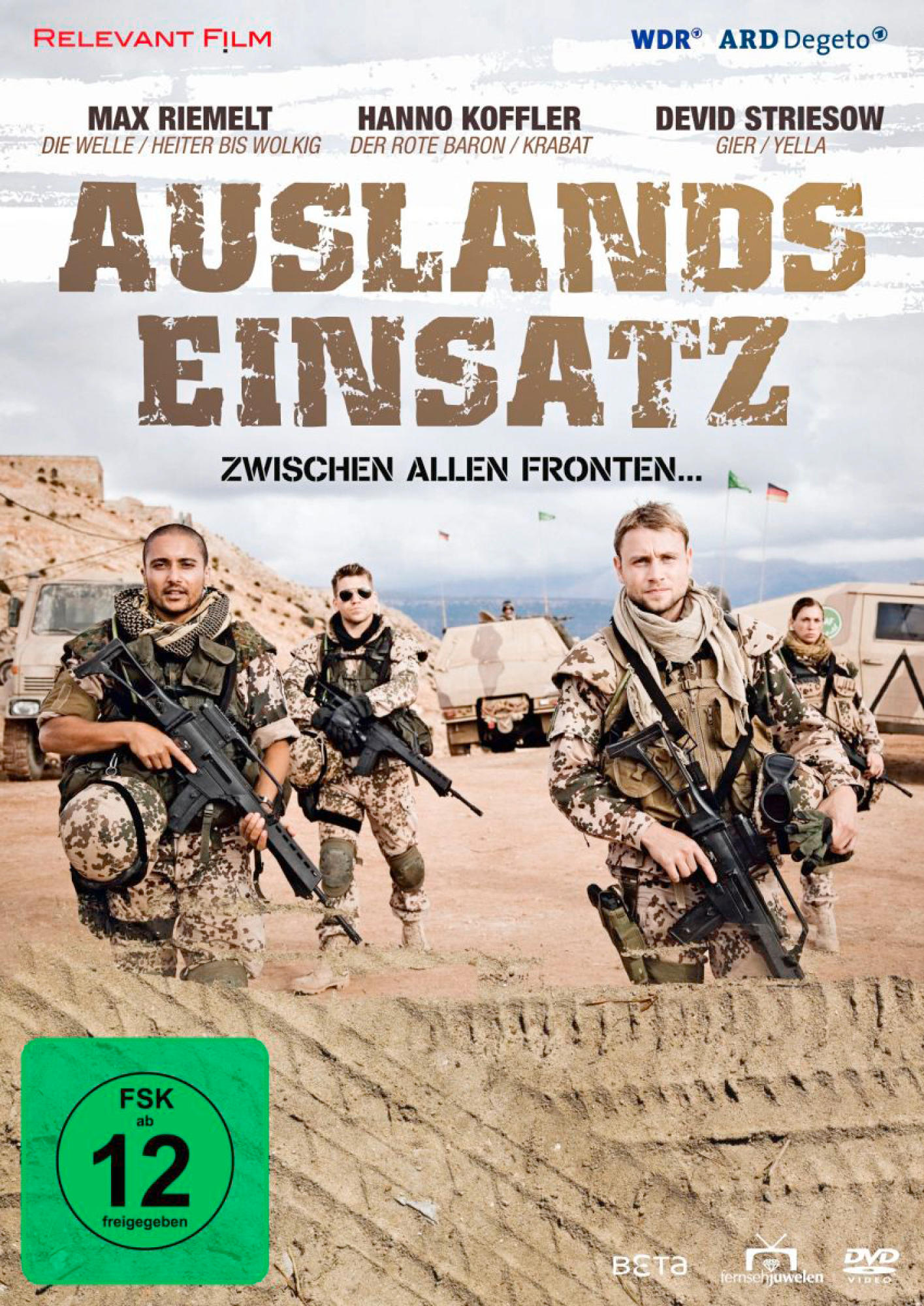 DVD-Cover eines Films mit Soldaten in Tarnung, der Titel ist auf Deutsch.