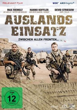 DVD-Cover mit Soldaten. 'Auslandseinsatz' Filmplakat.