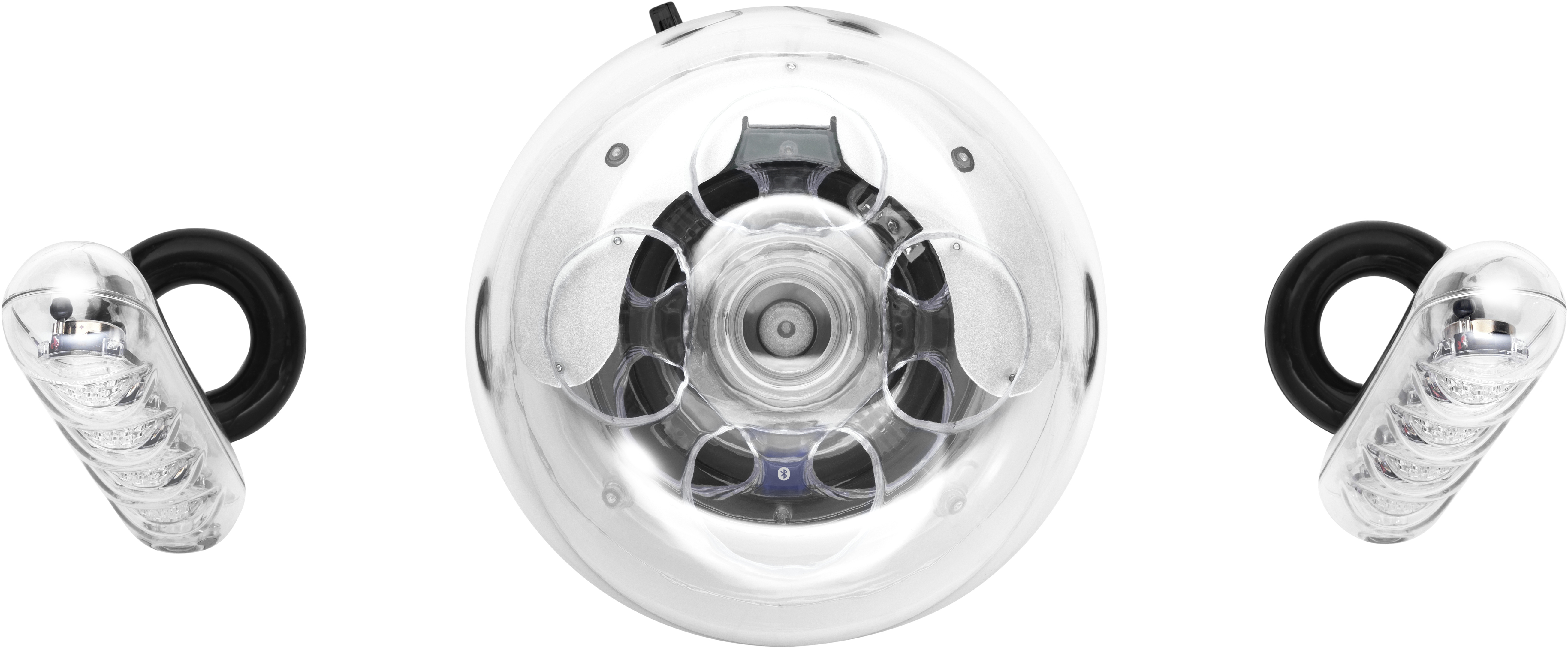 HARMAN KARDON SoundSticks Wireless 2.1-Lautsprechersystem (Aktives 2.1-Lautsprechersystem, Transparent